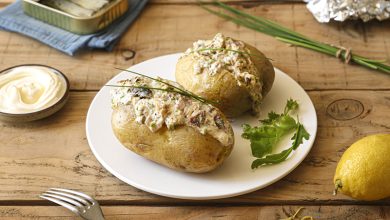 Pommes de terre farcies aux sardines