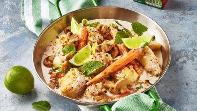 Blanquette de lotte lait de coco