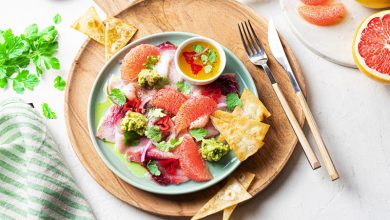 Ceviche d’espadon et pamplemousse de Floride