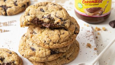 Cookies fourrés à la pâte à tartiner Carambar
