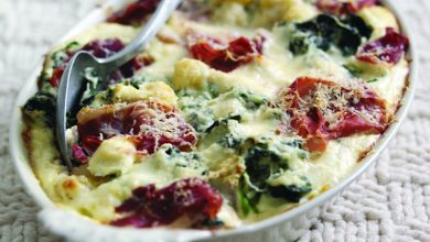 Gratin de gnocchis au Jambon de Parme, épinard mozzarella