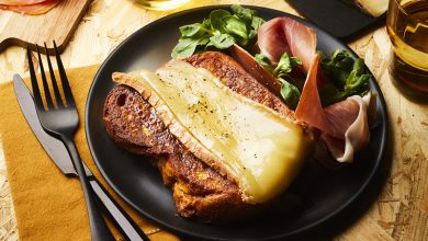 Brioche perdue Raclette du Valais AOP et jambon cru
