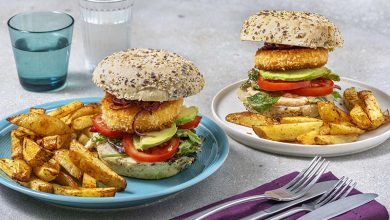 Burger mozzarella pannée avocat