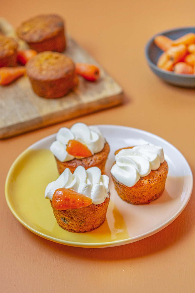 Carrot cake comme des muffins