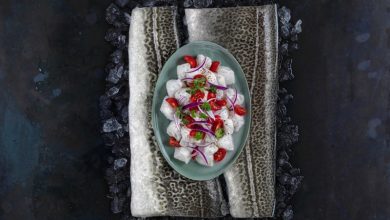 Ceviche de skrei norvégien au lait de coco