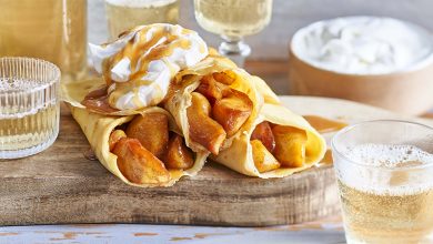 Crêpes tatin chantilly