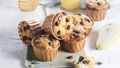 Muffins poire chocolat