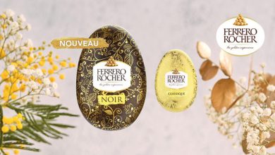 Ferrero Rocher Œuf chocolat noir noisettes