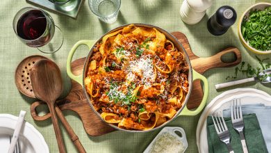 Ragù alla bolognese, pappardelle parmesan