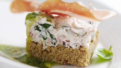 Cheesecake salé Jambon de Parme Pesto maison