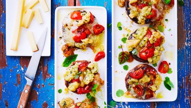 Gros champignons gratinés Beaufort d’été