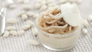 Monts blancs enneigé de Haricots Tarbais