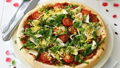 Pizza légumes verts