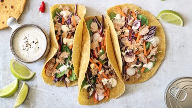 Tacos au thon légumes de printemps