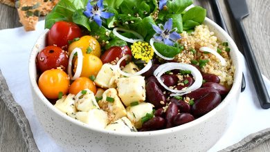 Buddha bowl au Reblochon de Savoie AOP mariné