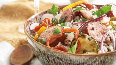 Pilaf de saucisses aux épices