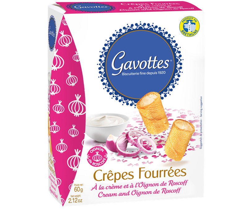 Crêpes Fourrées Crème et Oignon de Roscoff AOP