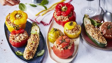 Légumes farcis céréales, quinoa