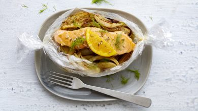 Papillote de Saumon Écossais Label Rouge, fenouil à l’orange