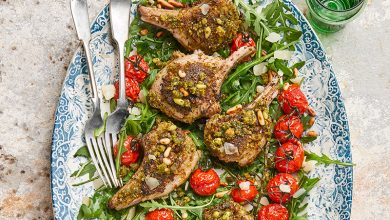 Côtes d’agneau croûte de pesto