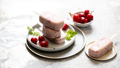 Esquimaux glacés cerises griottes façon stracciatella