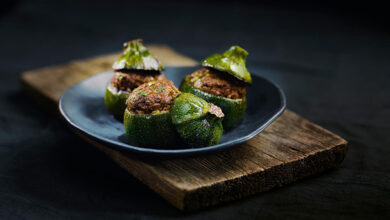 Courgettes farcies végétariennes