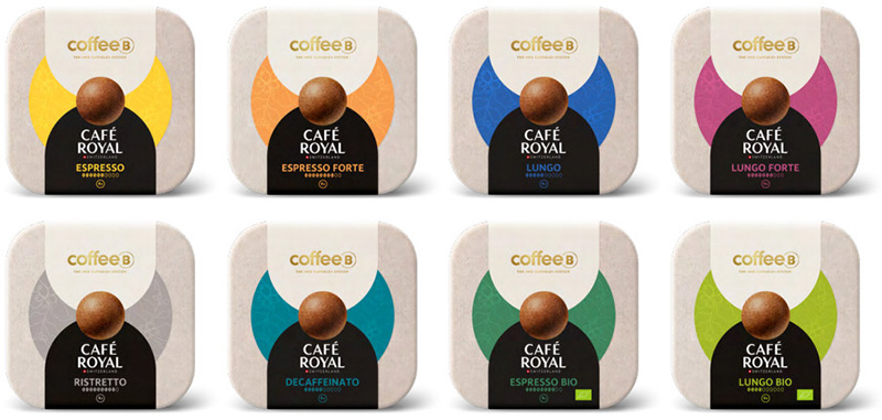 Gamme cafés CoffeeB by CAFÉ ROYAL