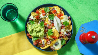 Nachos Mexicaine guacamole, salsa et crème fraîche