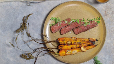 Carottes de créances rumsteck de bœuf rôti beurre d’Isigny