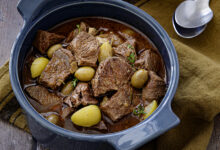 Daube de paleron de bœuf olives citrons confits