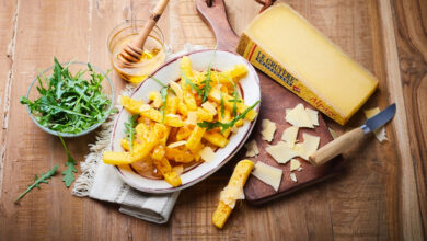 Frites de Polenta, Le Gruyère d’Alpage AOP miel de montagne