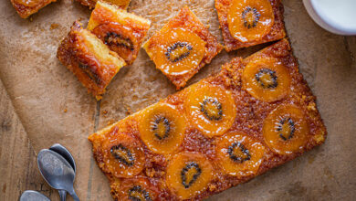 Gâteau renversé kiwi