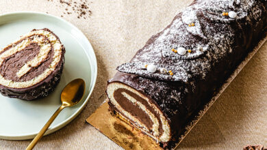 Bûche de Noël chocolat chicorée Leroux