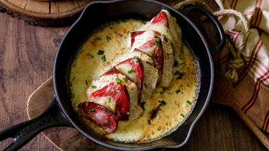 Gratin de poulet basquaise à l’Ossau-Iraty