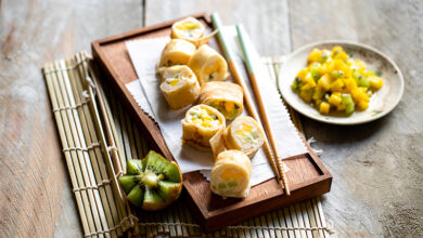 Makis aux fruits et riz au lait vanille de Madagascar