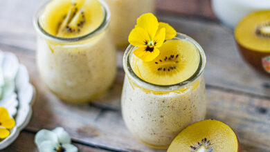 Mousse de kiwi vanille