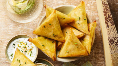 Samossas de poulet aux épices à l’Etivaz AOP