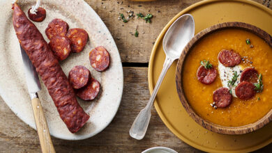 Velouté butternut au Chorizo Doux HERTA