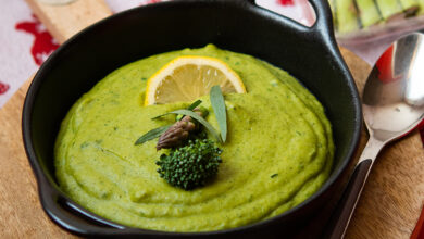 Purée asperges bimis à l’estragon citron