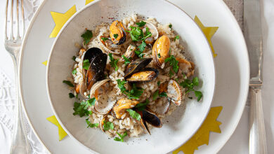 Risotto coquillages