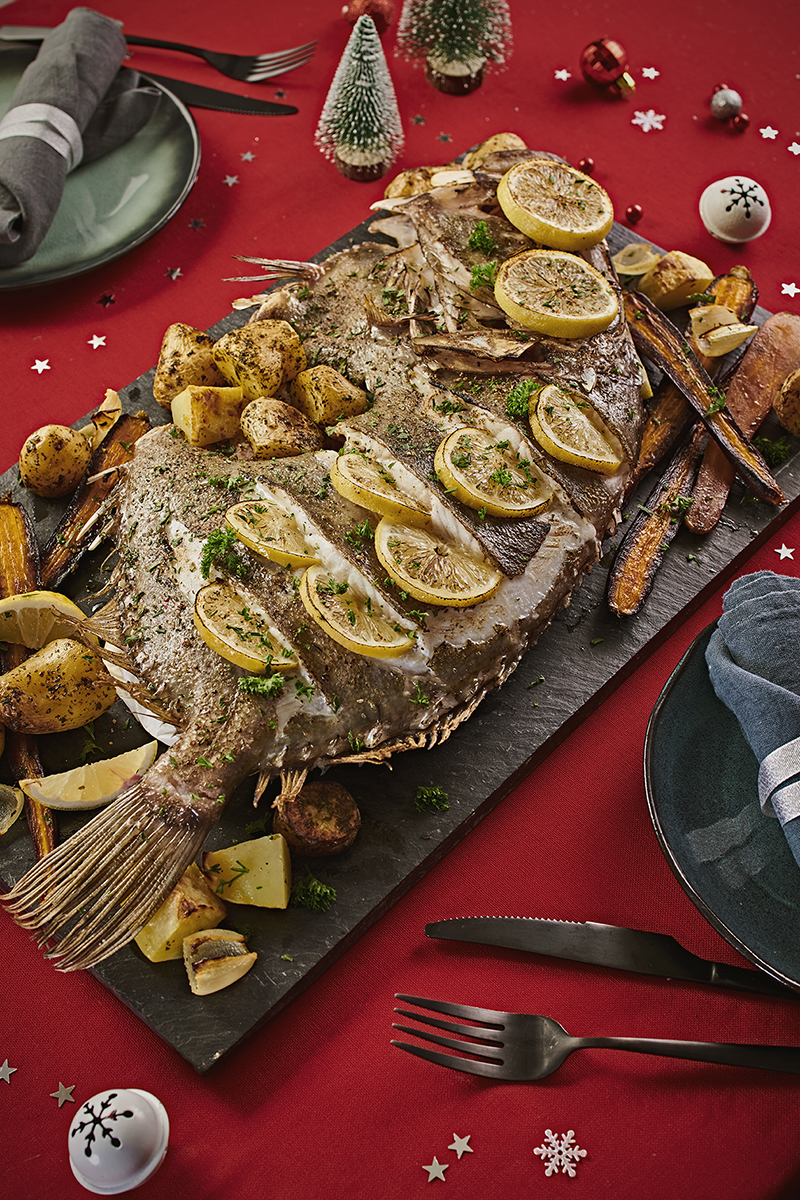 Saint-Pierre citron et légumes rôtis