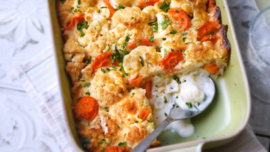 Gratin chou-fleur carotte