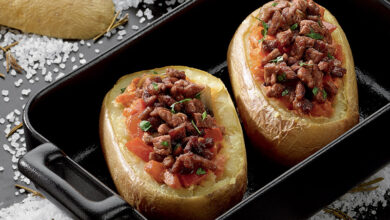 Pommes de terre au four Stroganoff