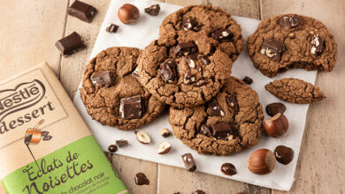 Cookies chocolat éclats de noisettes