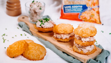 Mille-feuille emmental mousse de thon