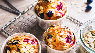 Muffins flocons d’avoine