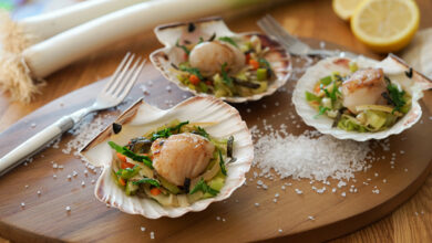 Saint-Jacques poireaux de Normandie citron confit