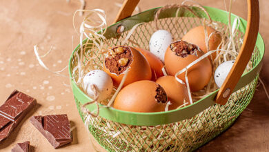 Brownies choco-courgette œufs de Pâques