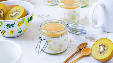 Panna cotta légère kiwi