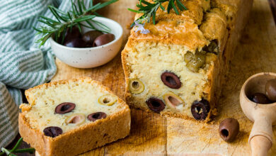 Cake olive romarin